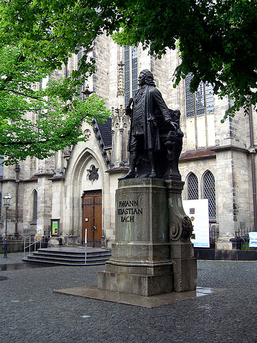 Памятник Баху в Лейпциге